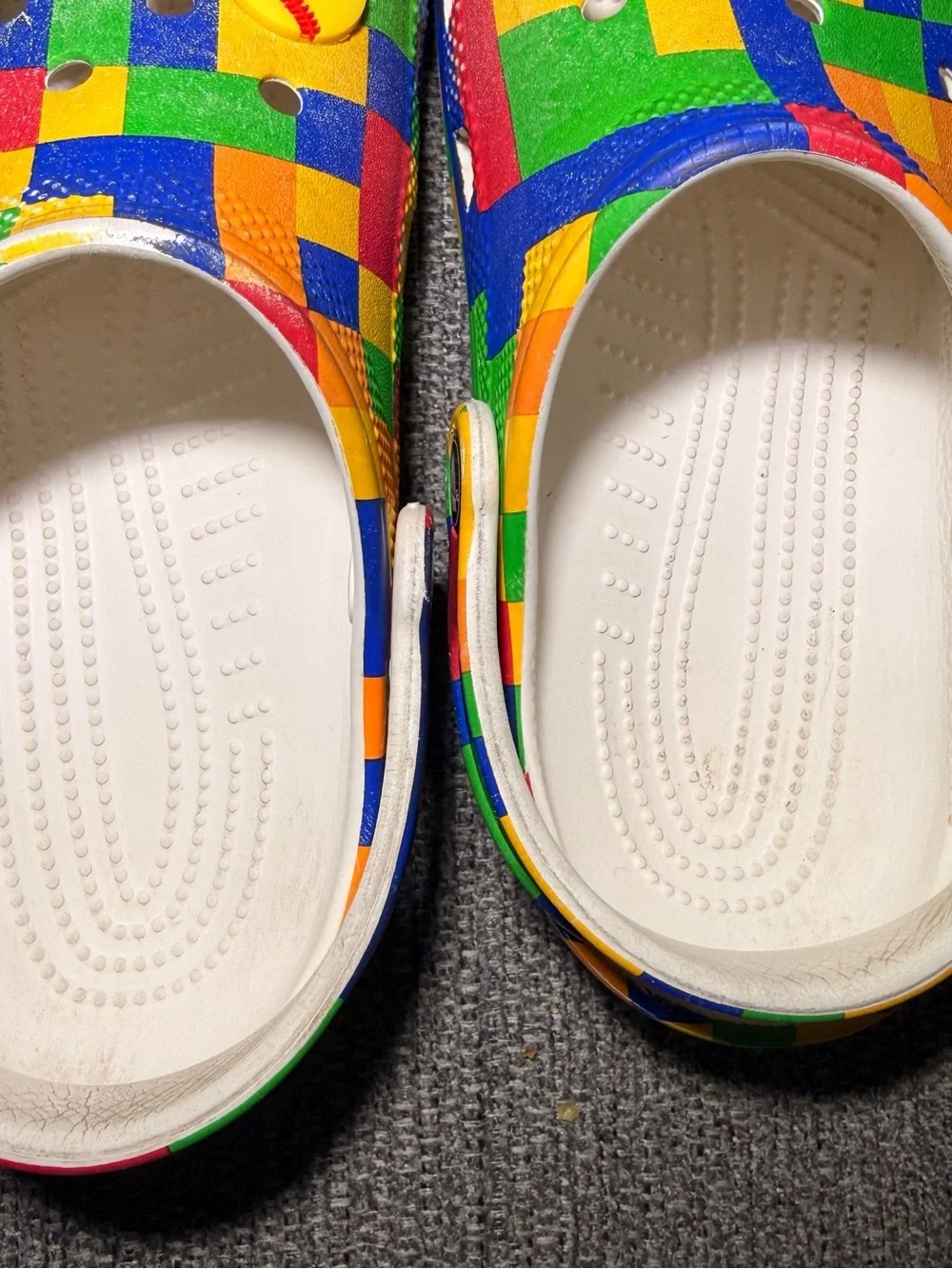 Crocs Digi Block/Multicolor clogs slip on shoes kids size J3